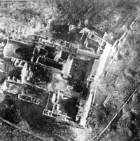 Monte Cassino szétbombázva az USA által