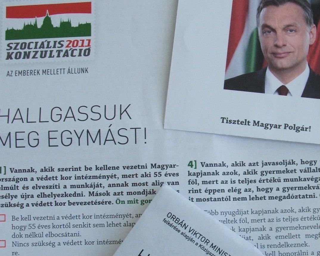 Orbán Viktor levele, kérdőív